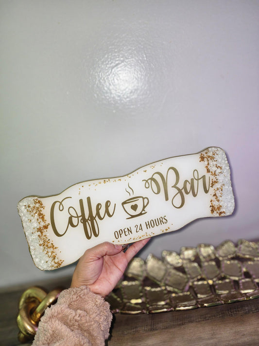 Coffee Bar Sign (medida) 14'' X 5'' aprox